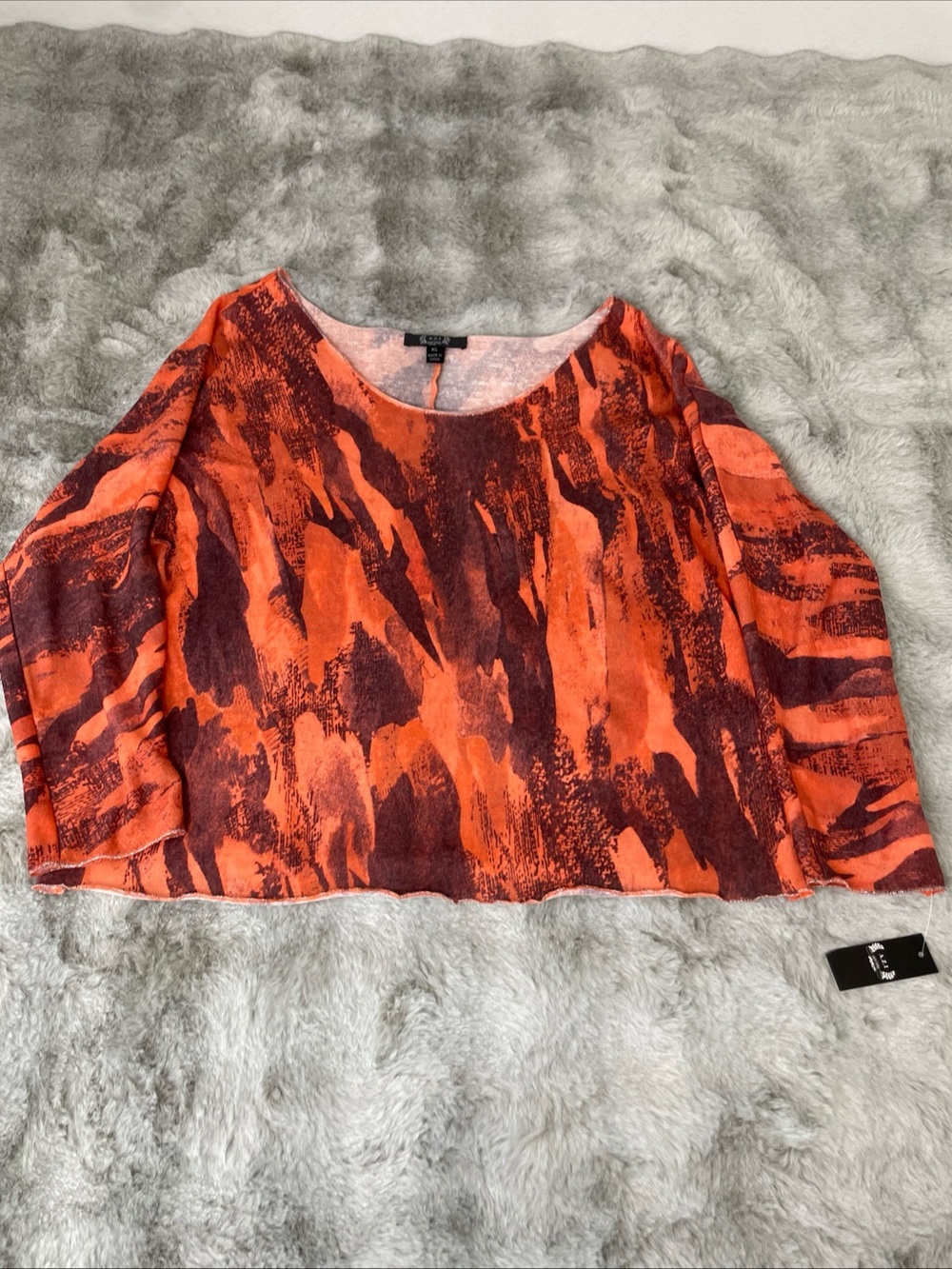 NWT A.Z.I. Boutique Women's Size XL Multicolored Shirt w/Silver Threading -0314